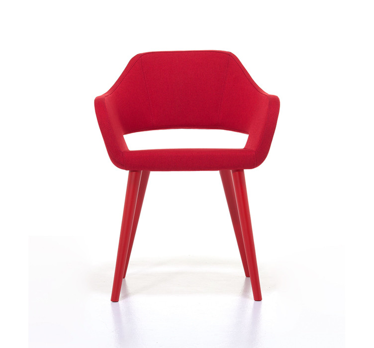 Кресло Club 2481 Red (2481.229PO RAL3020)1